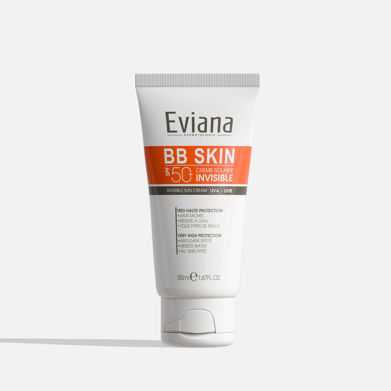 Crème Solaire Invisible Anti-Taches SPF50+