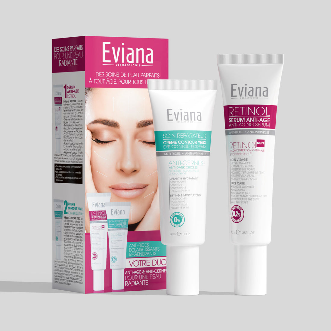 Pack Anti-Âge RETINOL + Contour des Yeux – Jeunesse &amp; Éclat